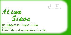 alina sipos business card